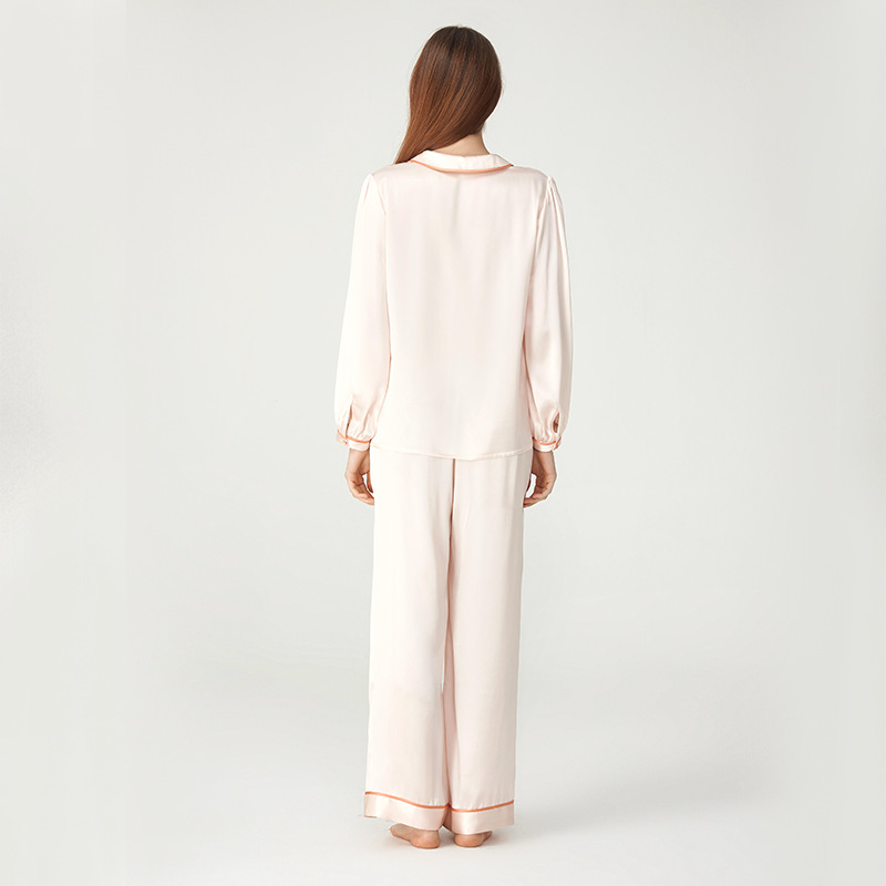 The 100% Mulberry Silk Long Sleeve Pajama Set - Image 2