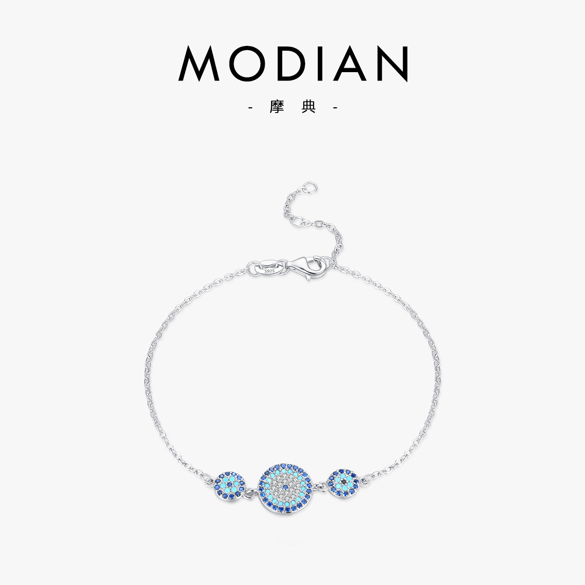The Turquoise Evil Eye Diamond Sterling Silver Bracelet