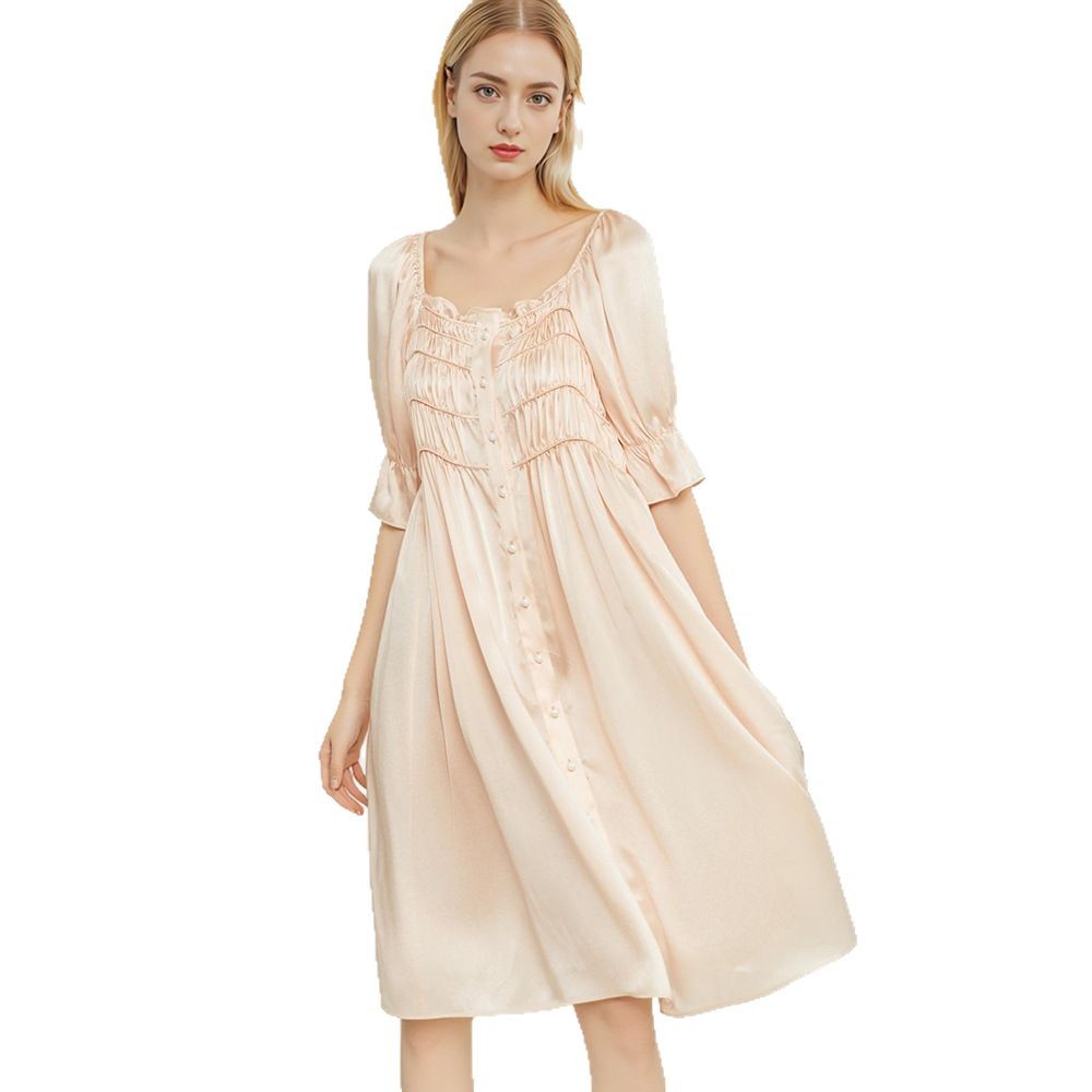 The 100% Mulberry Silk Loose Sleep Dress - Image 5