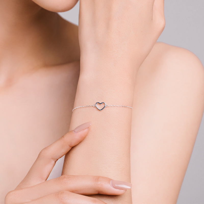 The Polished Heart Sterling Silver Bracelet - Image 2