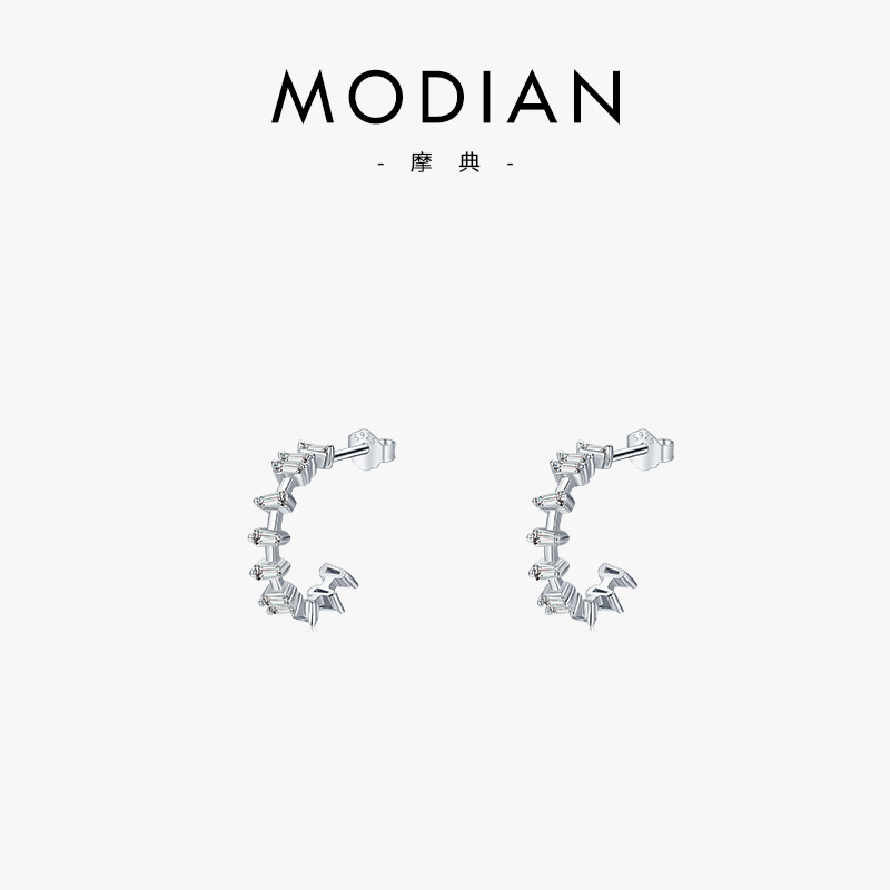 The S925 Sterling Silver Simulated Diamond Earrings