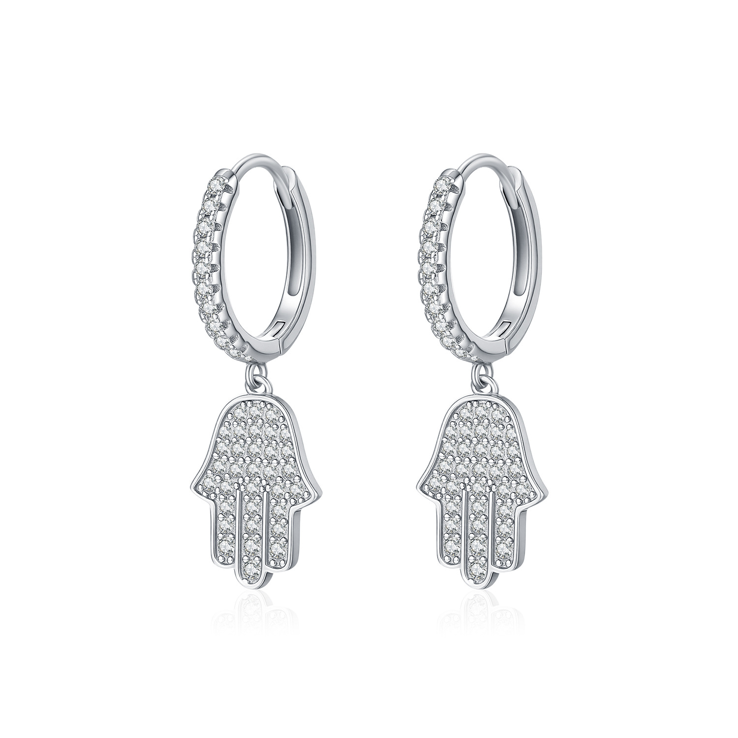 The Sterling Silver Palm Earrings - Image 5