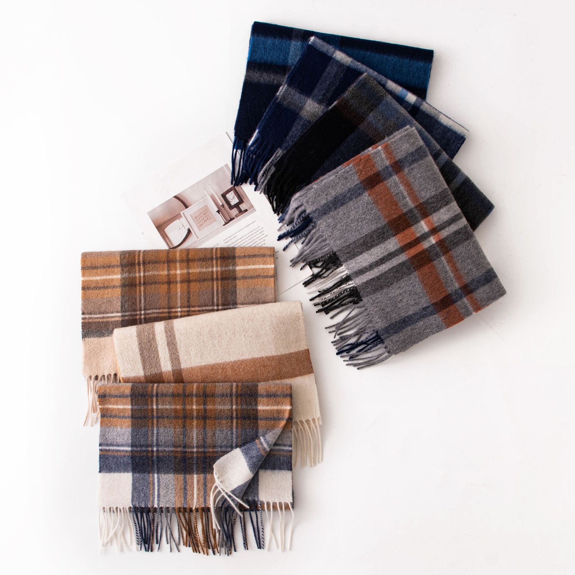 The Cashmere Plaid Scarf Wrap