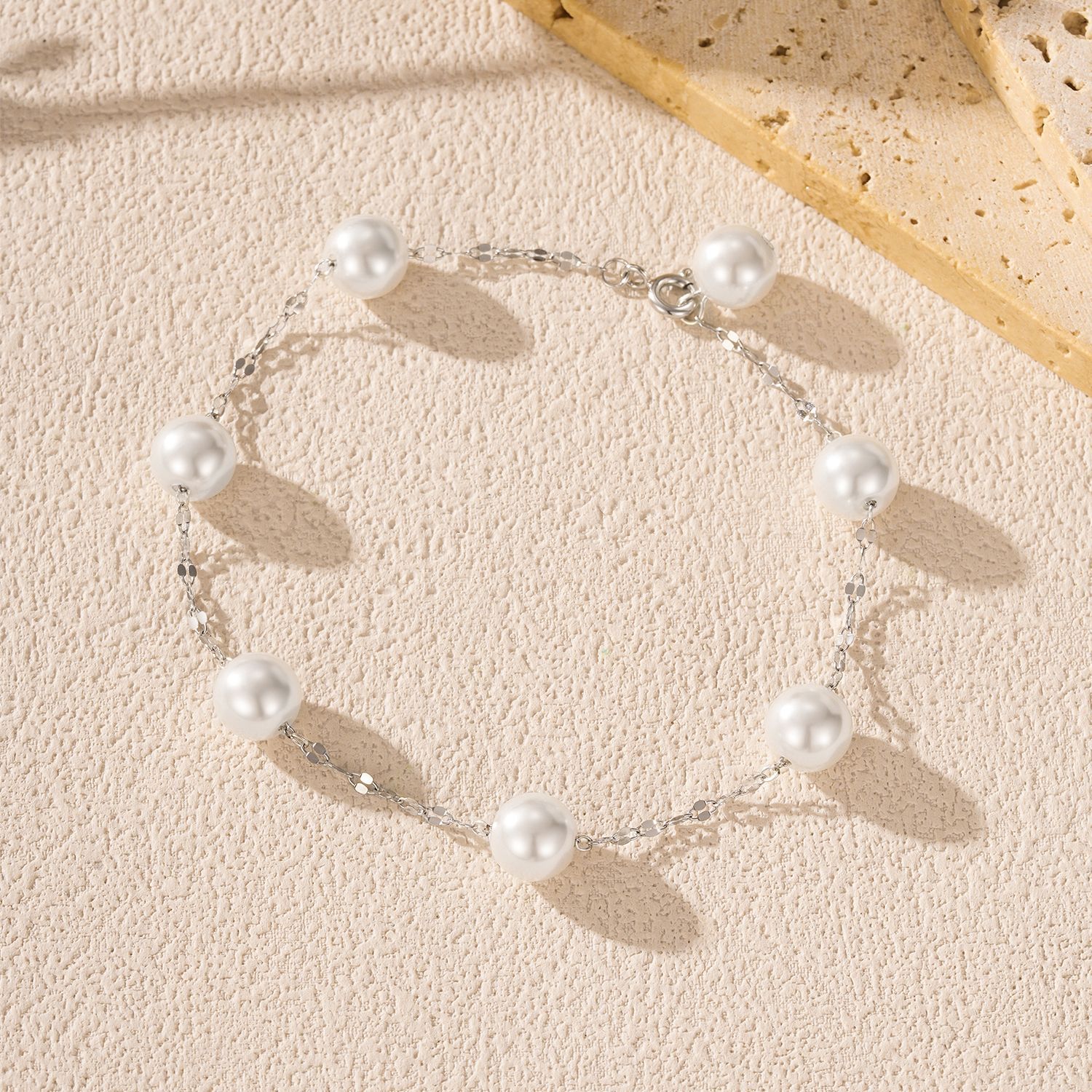 The Crystal Pearl Sterling Silver Bracelet - Image 4