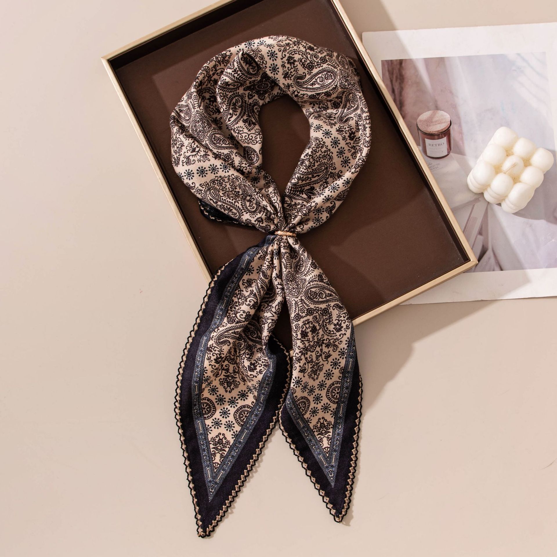 The Silk Neck Scarf with Gift Box - Image 3