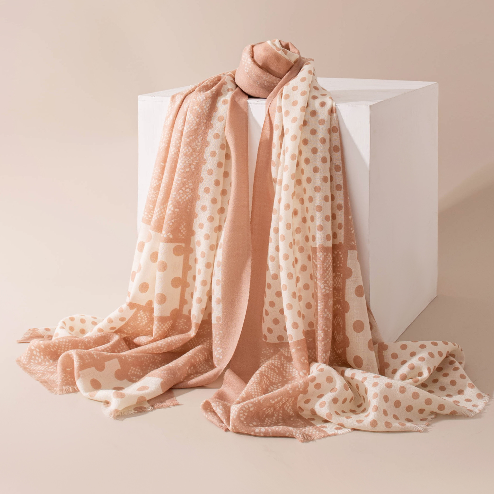 The Lightweight Wool Long Wrap Shawl - Image 3
