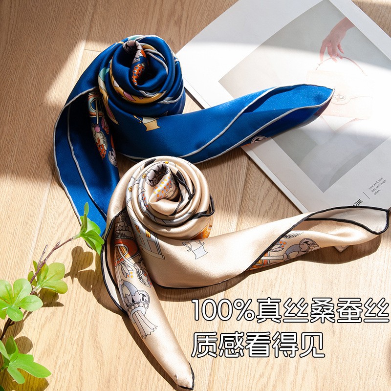 The Mulberry Silk Square Scarf Shawl - Image 4