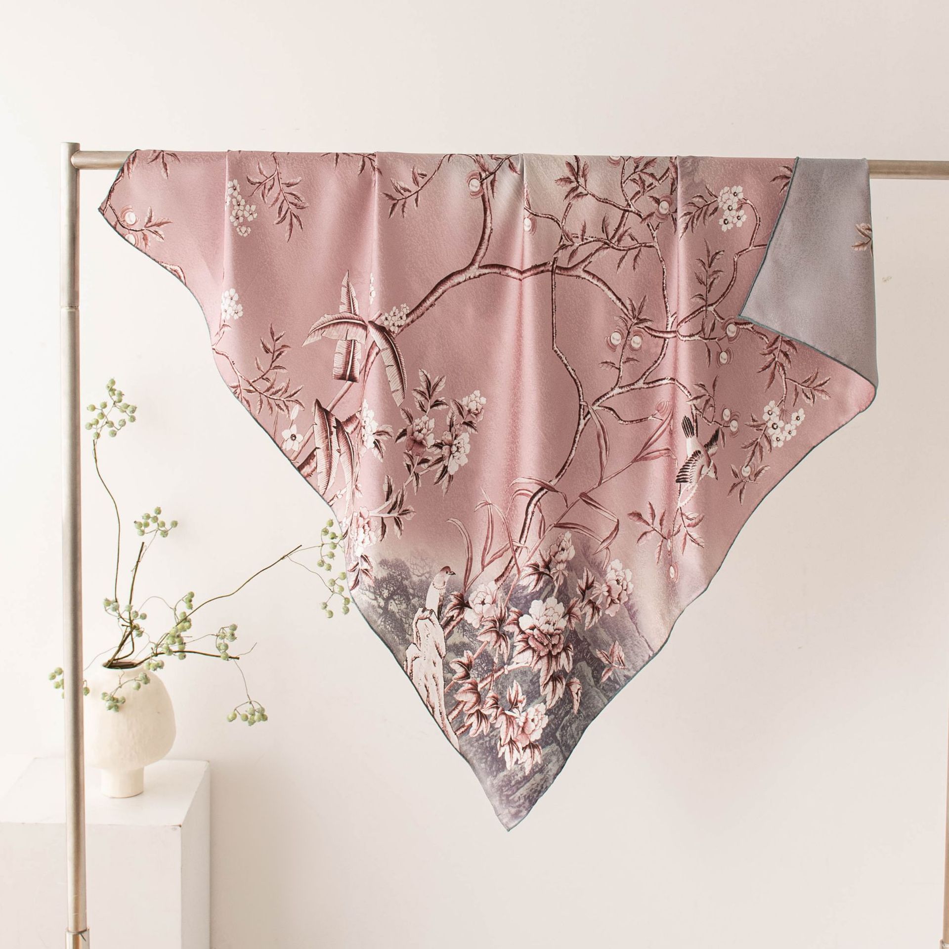 The Double-Sided Silk Square Scarf - Image 2