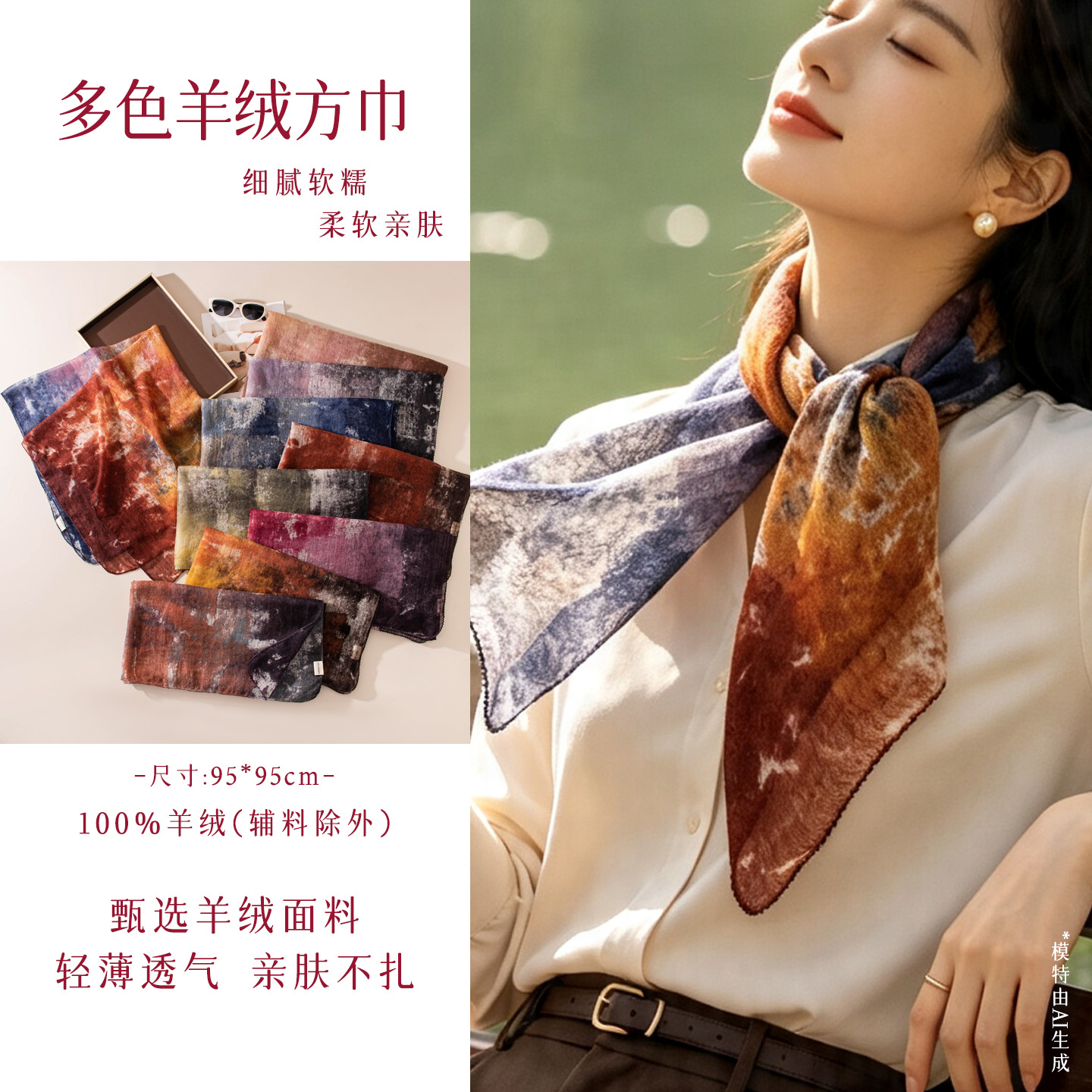 The Cashmere Mist Print Shawl Wrap