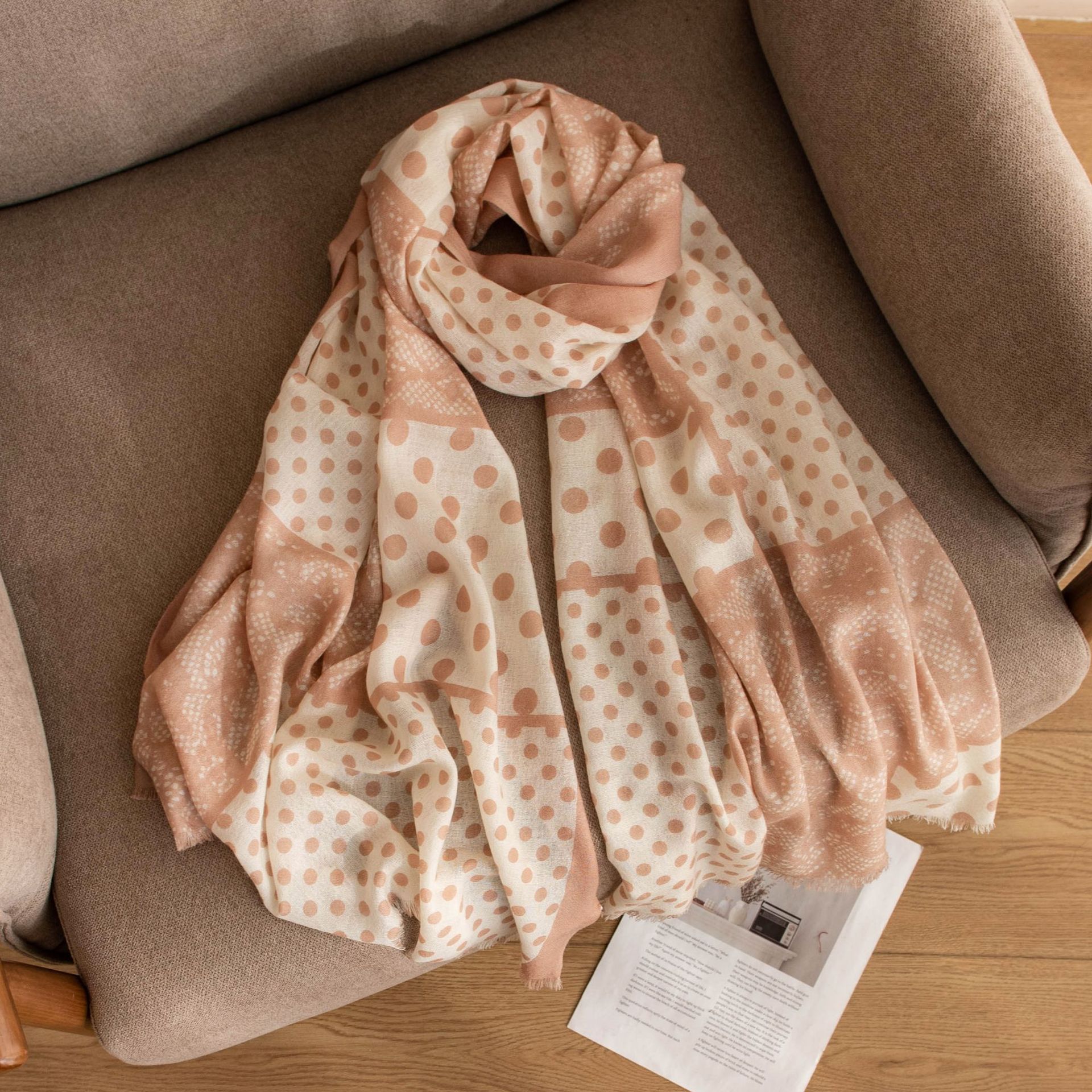 The Lightweight Wool Long Wrap Shawl - Image 4