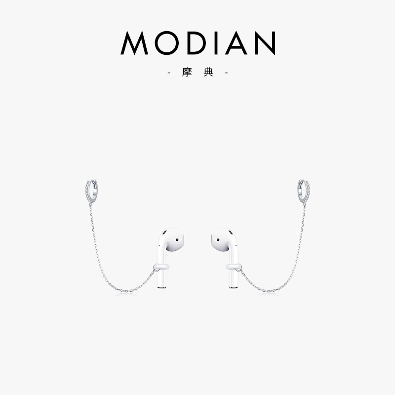 The S925 Sterling Silver Ear Cuff with AirPods Design