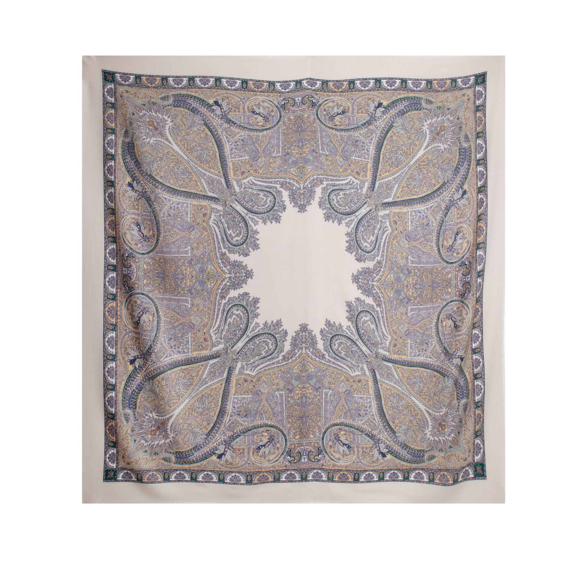 FHZ25-90009-1 Double-Sided Paisley Diamond Pattern Purple