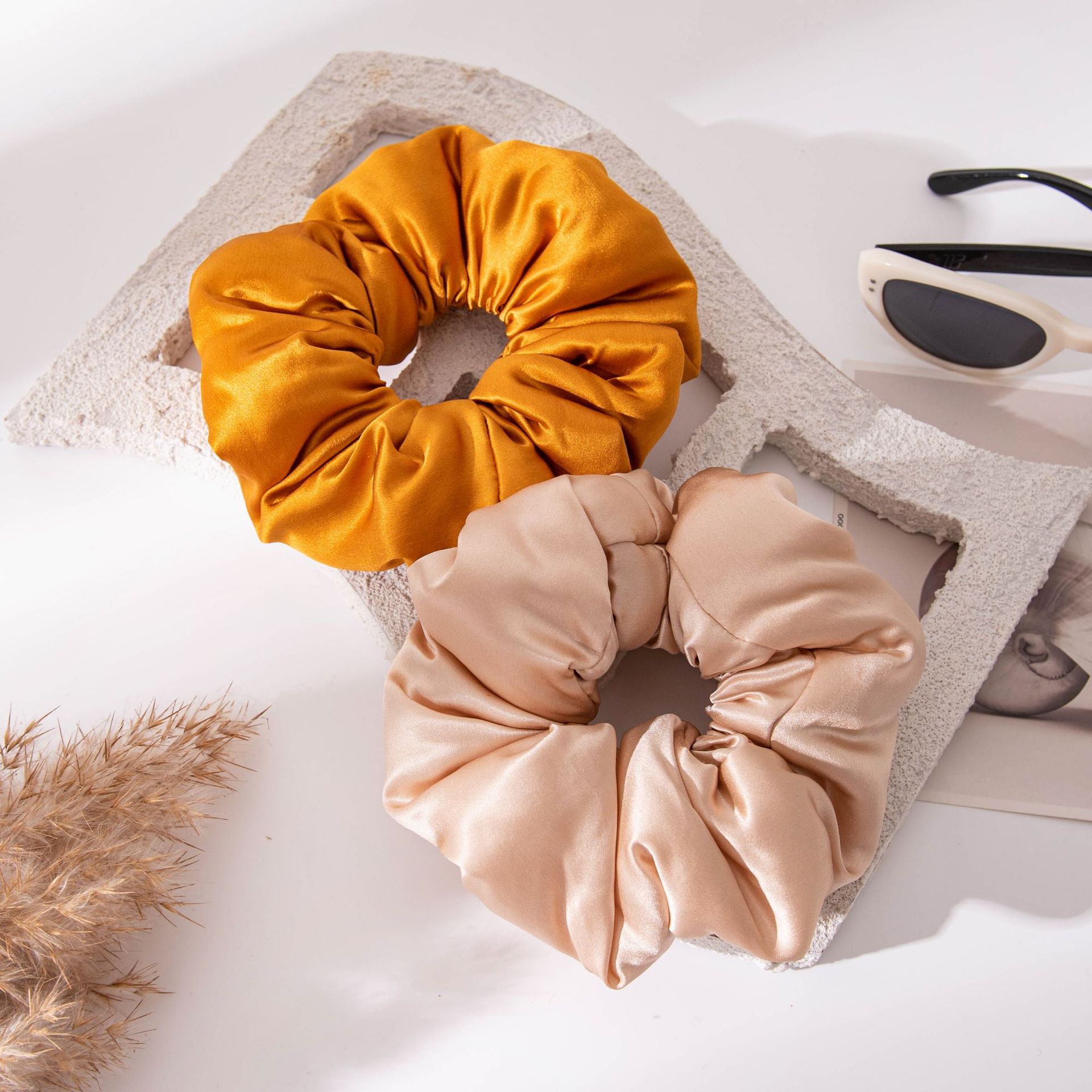 The Mulberry Silk Satin Scrunchie Hair Tie - Image 3
