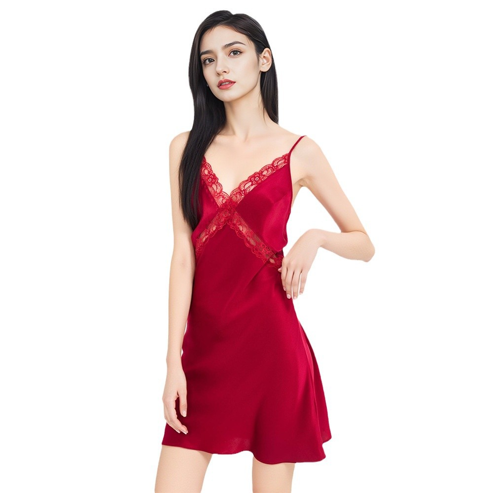 The 100% Mulberry Silk Backless Slip Dress - Image 3