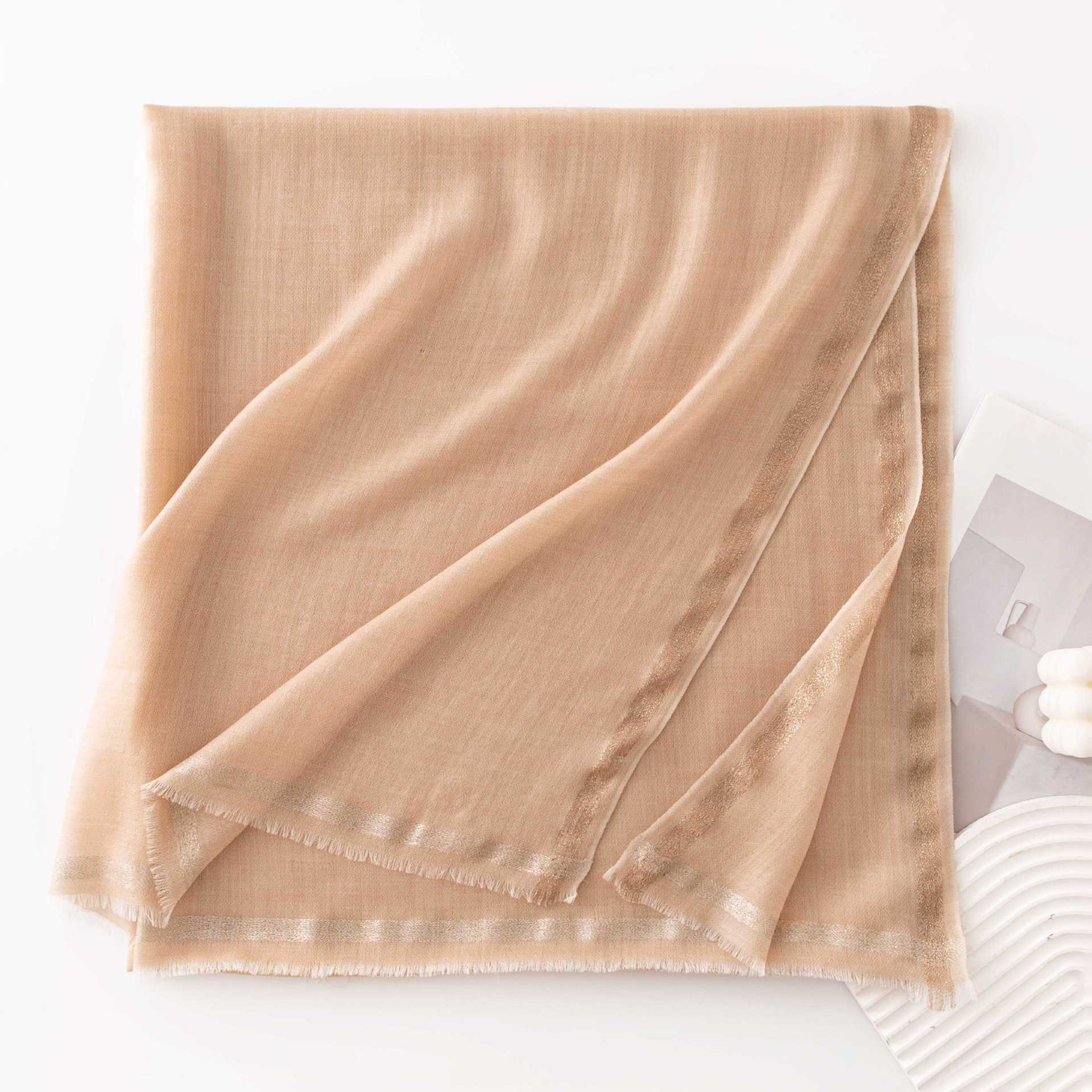 FHY25-7068-1 Gold Trim Beige