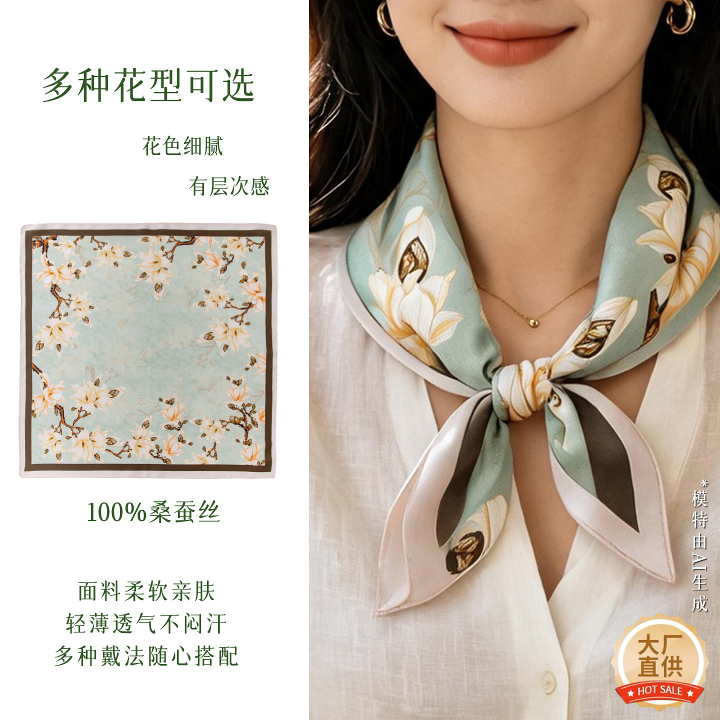 The Silk Square Scarf