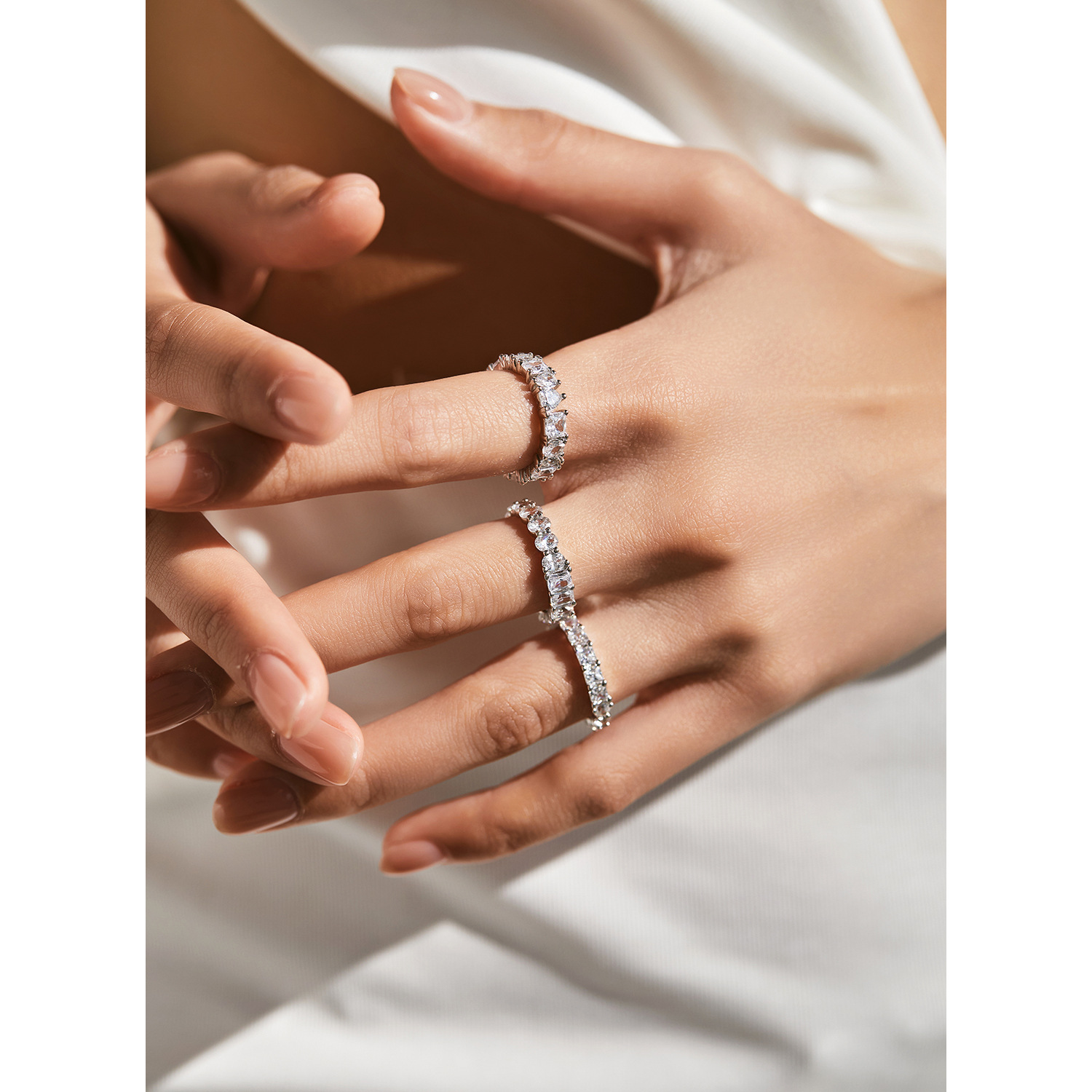 The S925 Sterling Silver Full Diamond Business Ring - Image 2