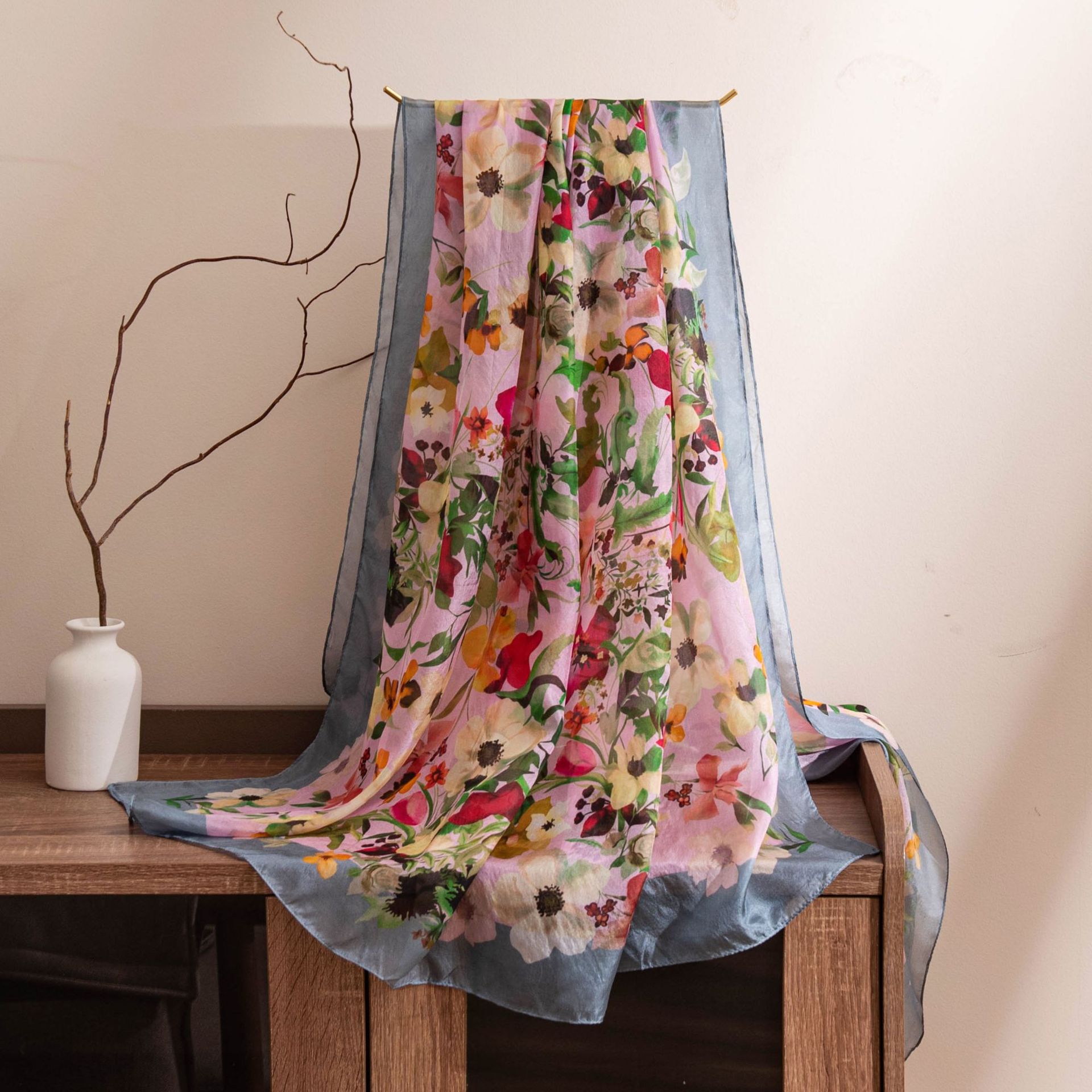 -8 Pink Blue Floral