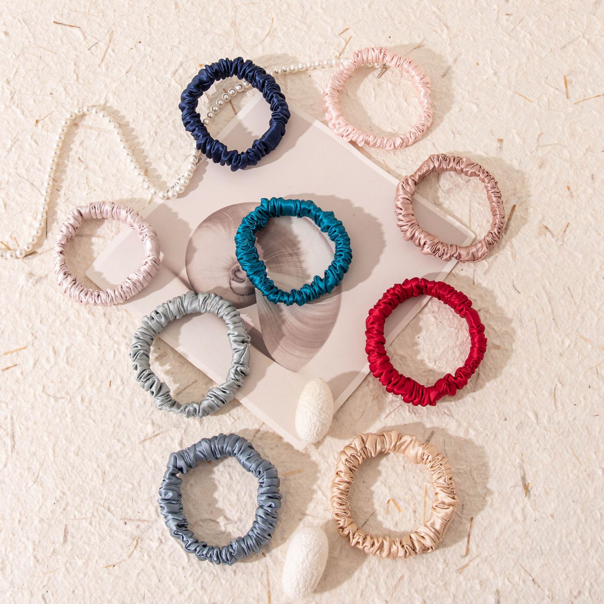 The 1cm Mulberry Silk Tiny Ponytail Holder - Image 2