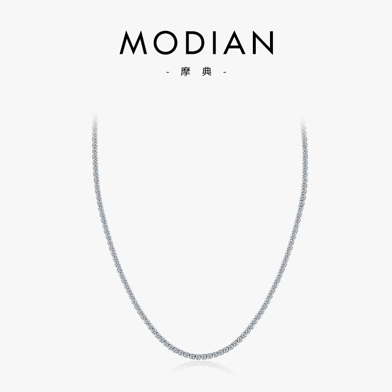 The S925 Sterling Silver Rhinestone Choker Necklace