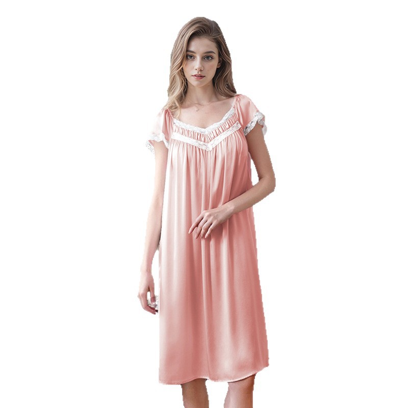 The 100% Mulberry Silk Sleep Dress with Padded Bra - Image 5