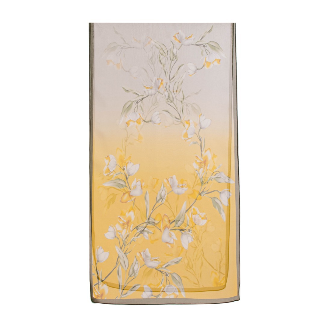 The Printed Mulberry Silk Long Shawl - Image 5