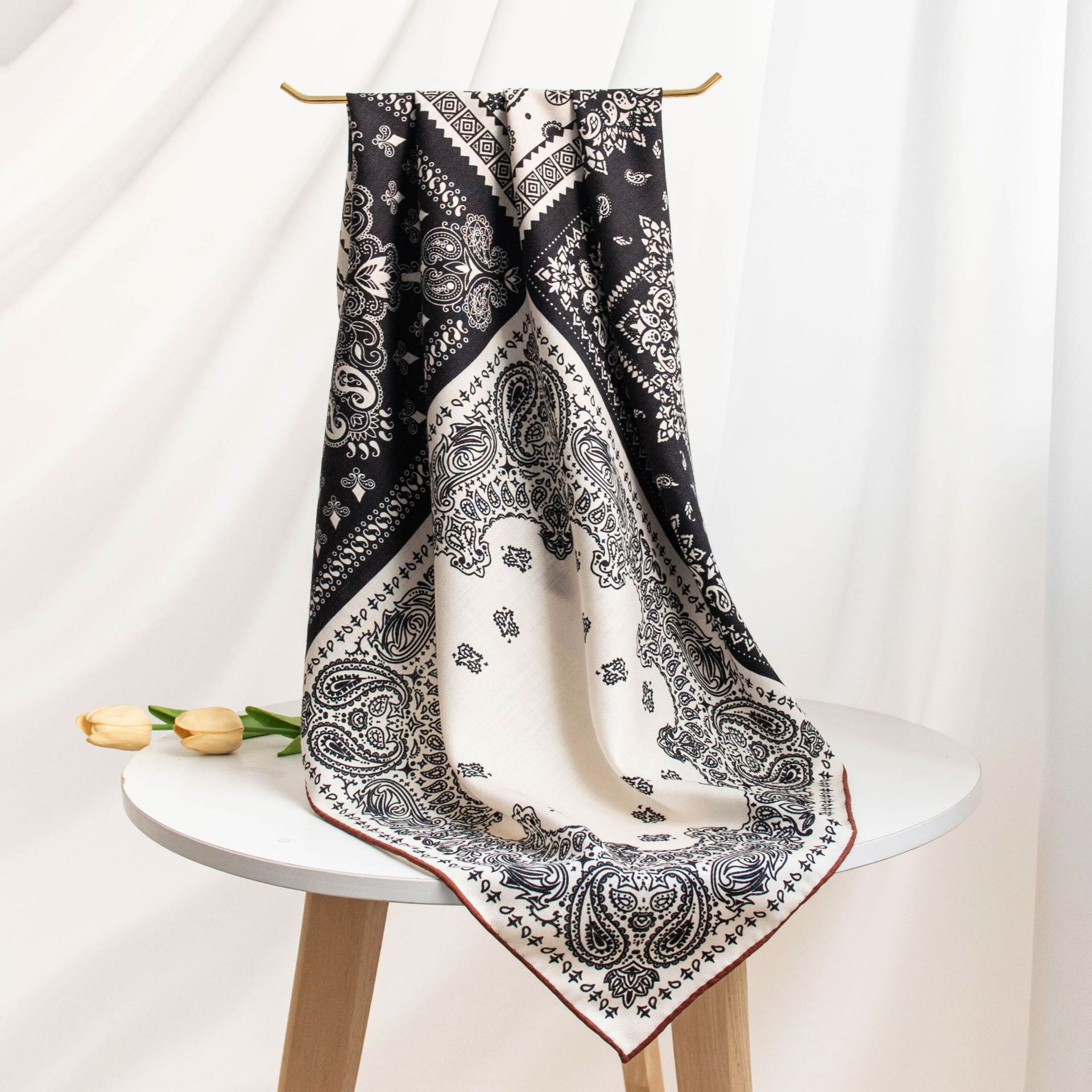 The Silk Wool Winter Neck Scarf - Image 4