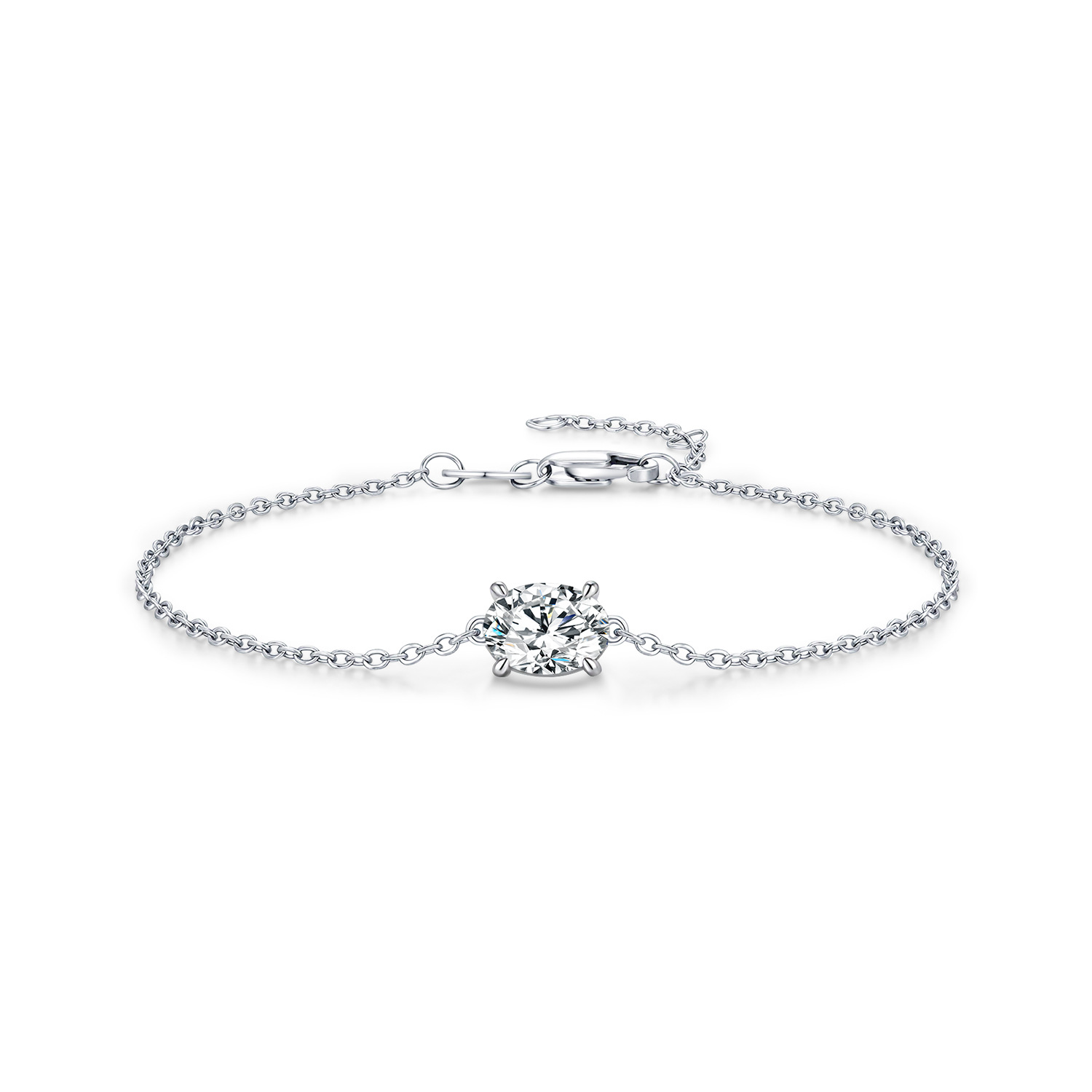 The 1 Carat Moissanite S925 Sterling Silver Tennis Bracelet - Image 5