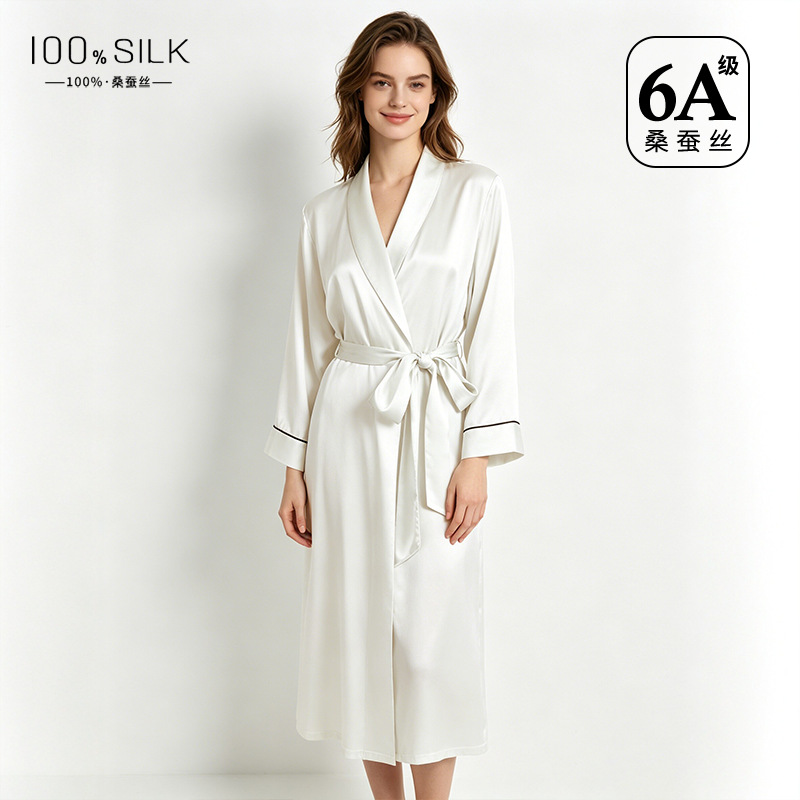Pearl White-Single Robe
