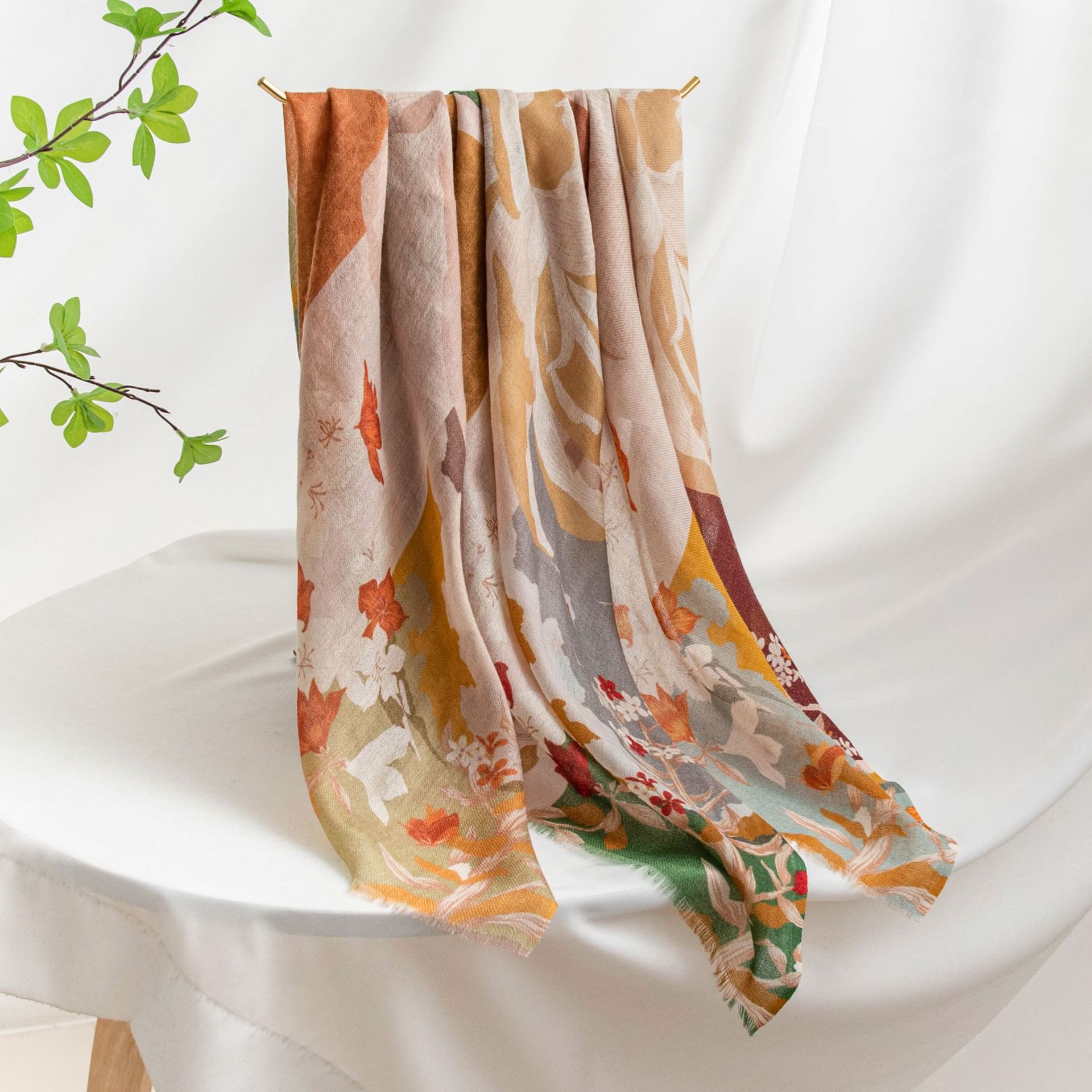 The Printed Cashmere Scarf