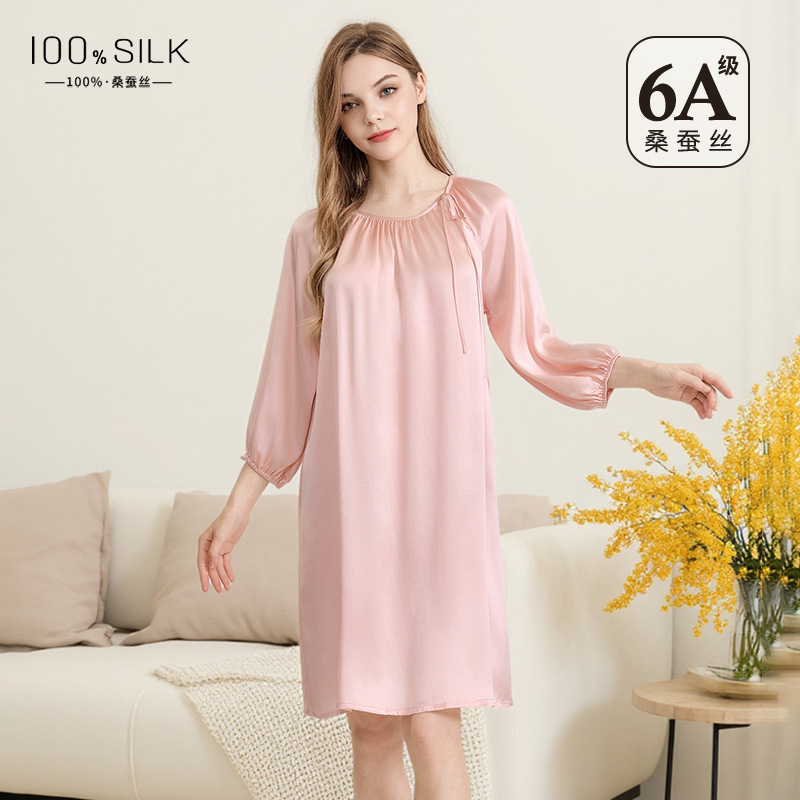 The 100% Mulberry Silk Loose Sleep Dress
