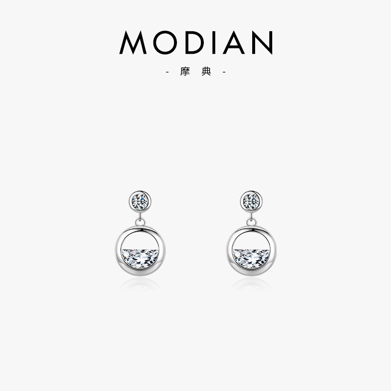 The S925 Silver Zircon Earrings