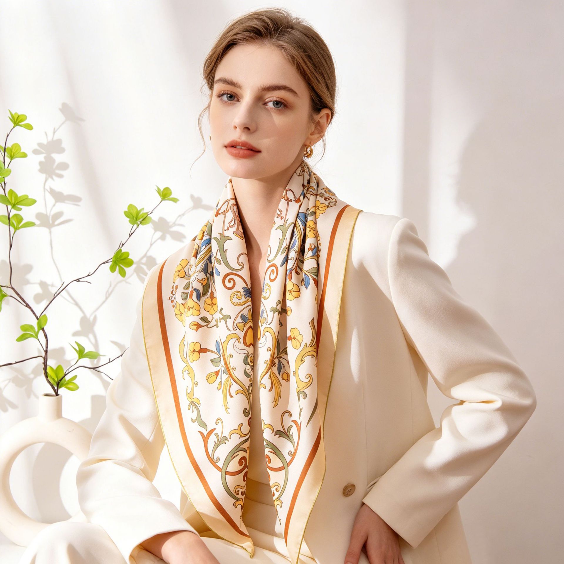 The Mulberry Silk Lightweight Shawl Wrap