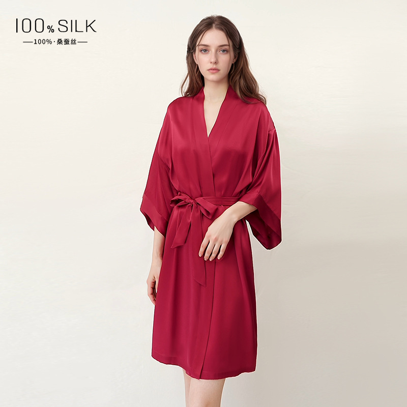 Wine Red - Single Robe