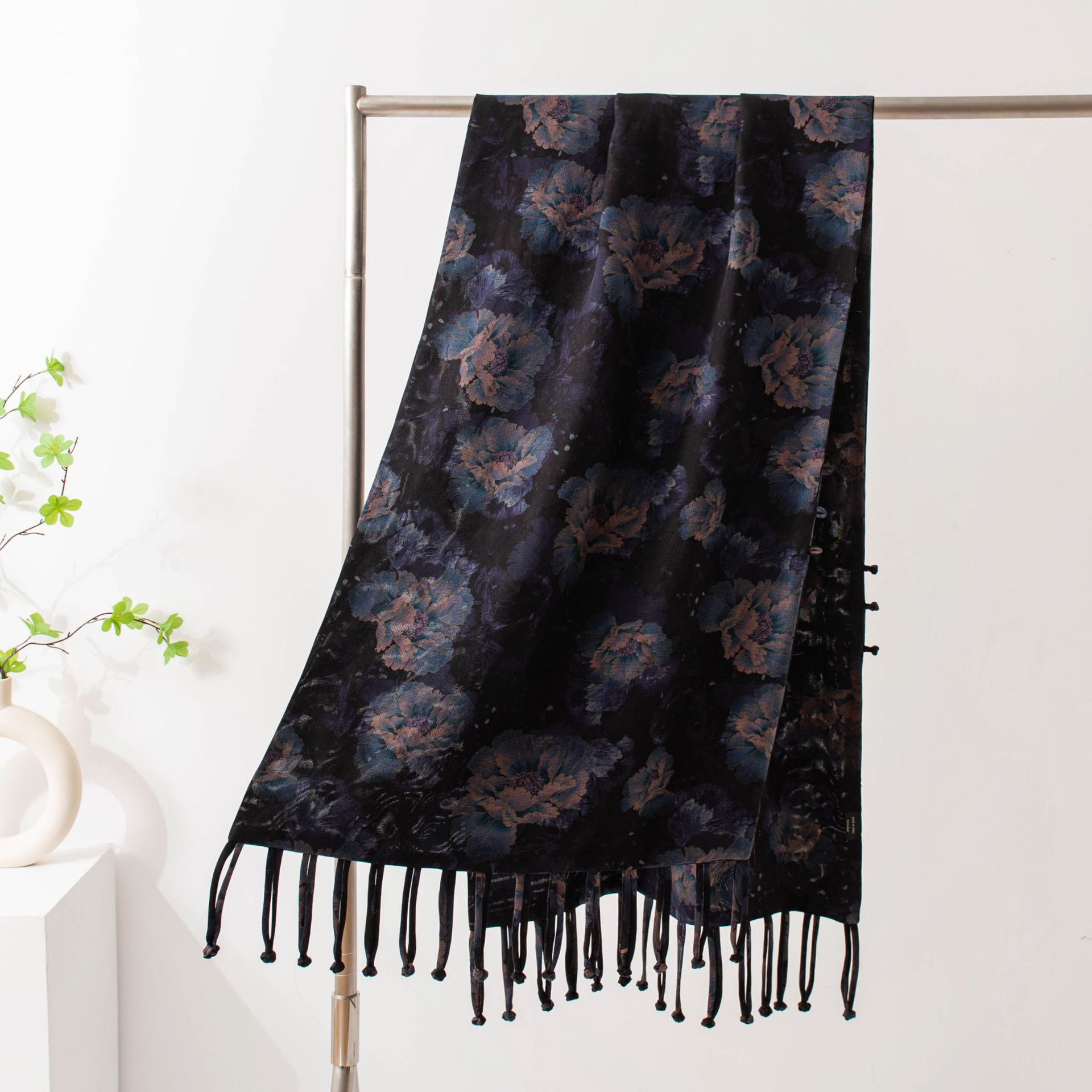 -6 Xiangyun Silk - Double Layer Purple Night Peony