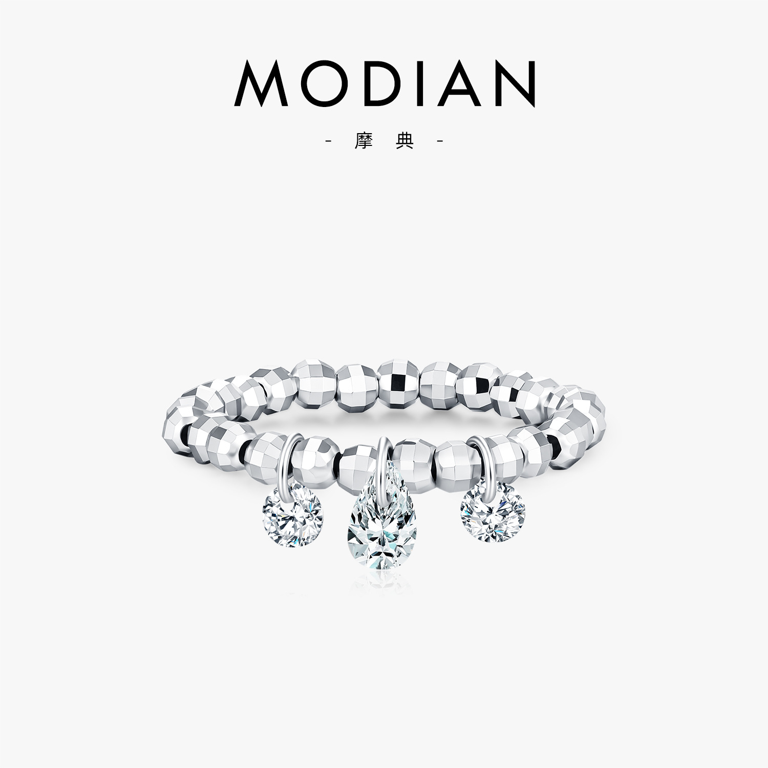The VVS1 Moissanite S925 Sterling Silver Stacking Ring