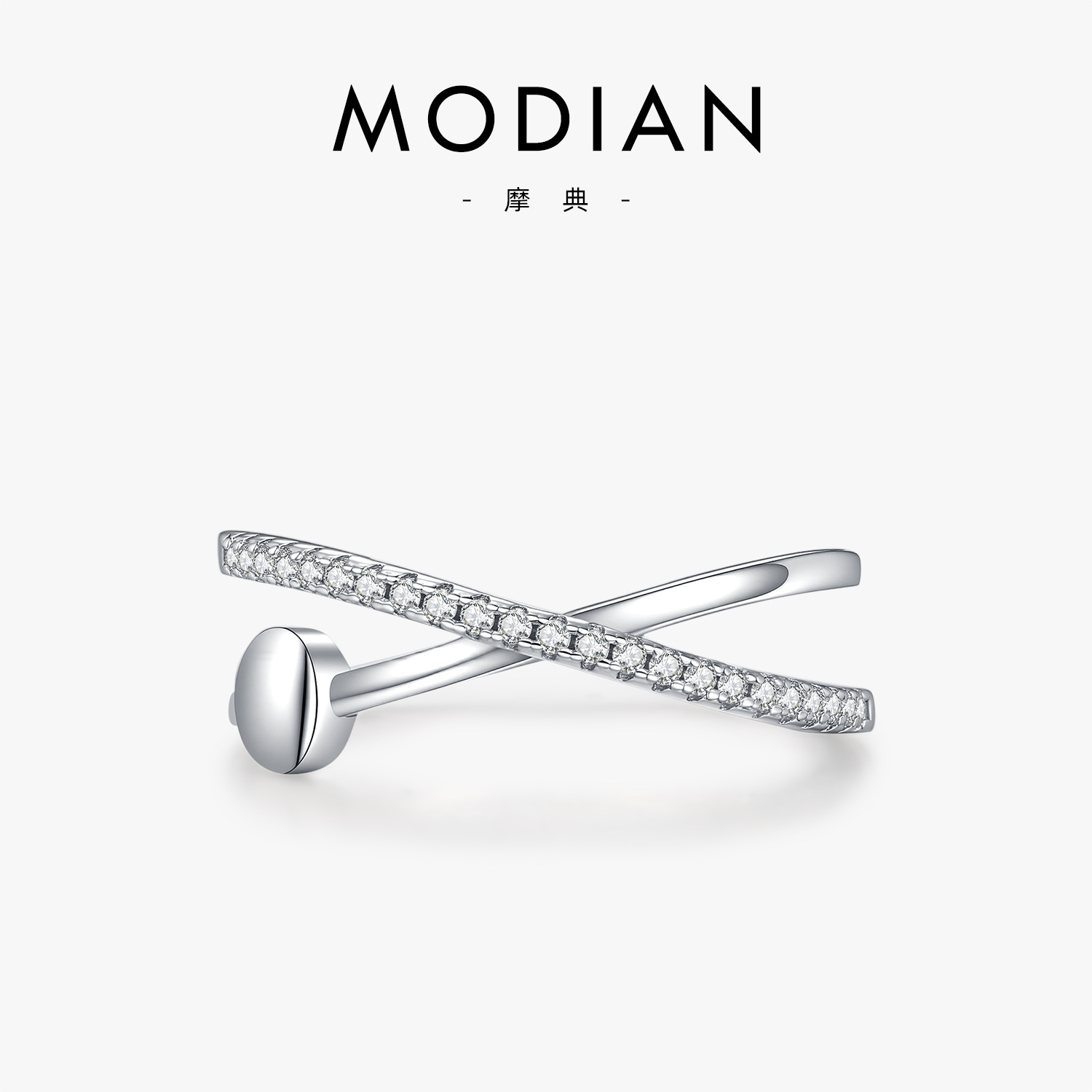 The Moissanite Cross S925 Sterling Silver Ring