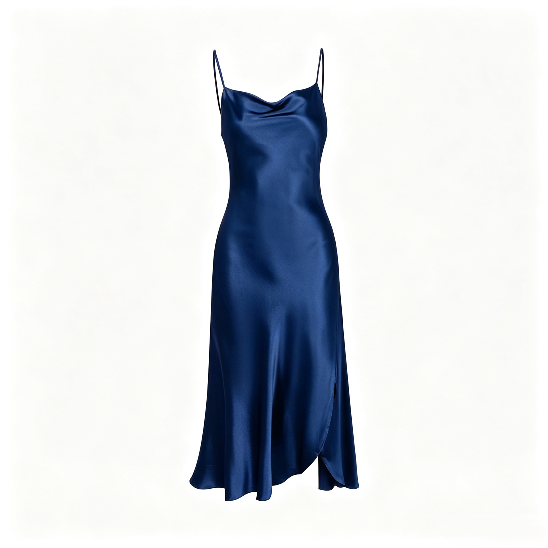 The 19 Momme 100% Mulberry Silk Split Chemise - Image 5