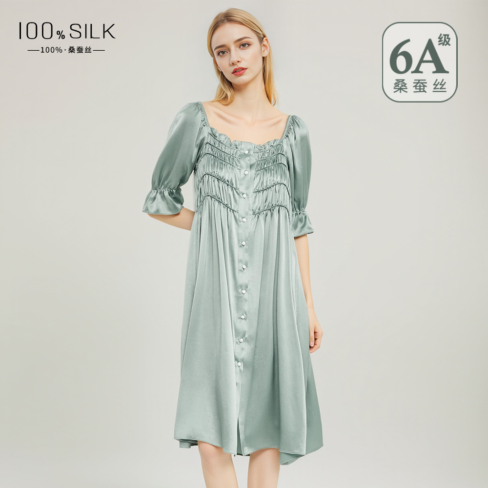 The 100% Mulberry Silk Loose Sleep Dress - Image 3