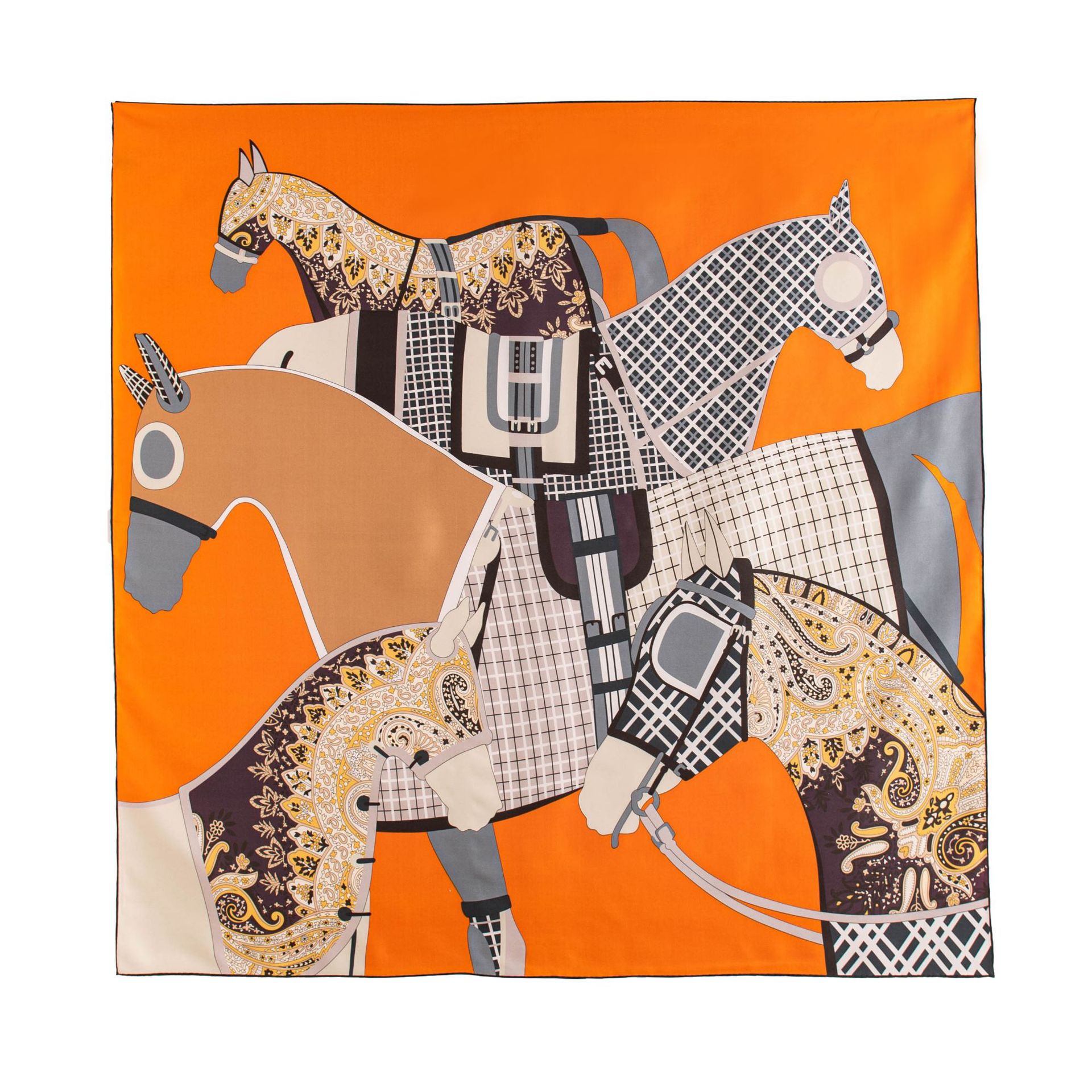 The 16MM Twill Silk Square Scarf 90cm - Image 5