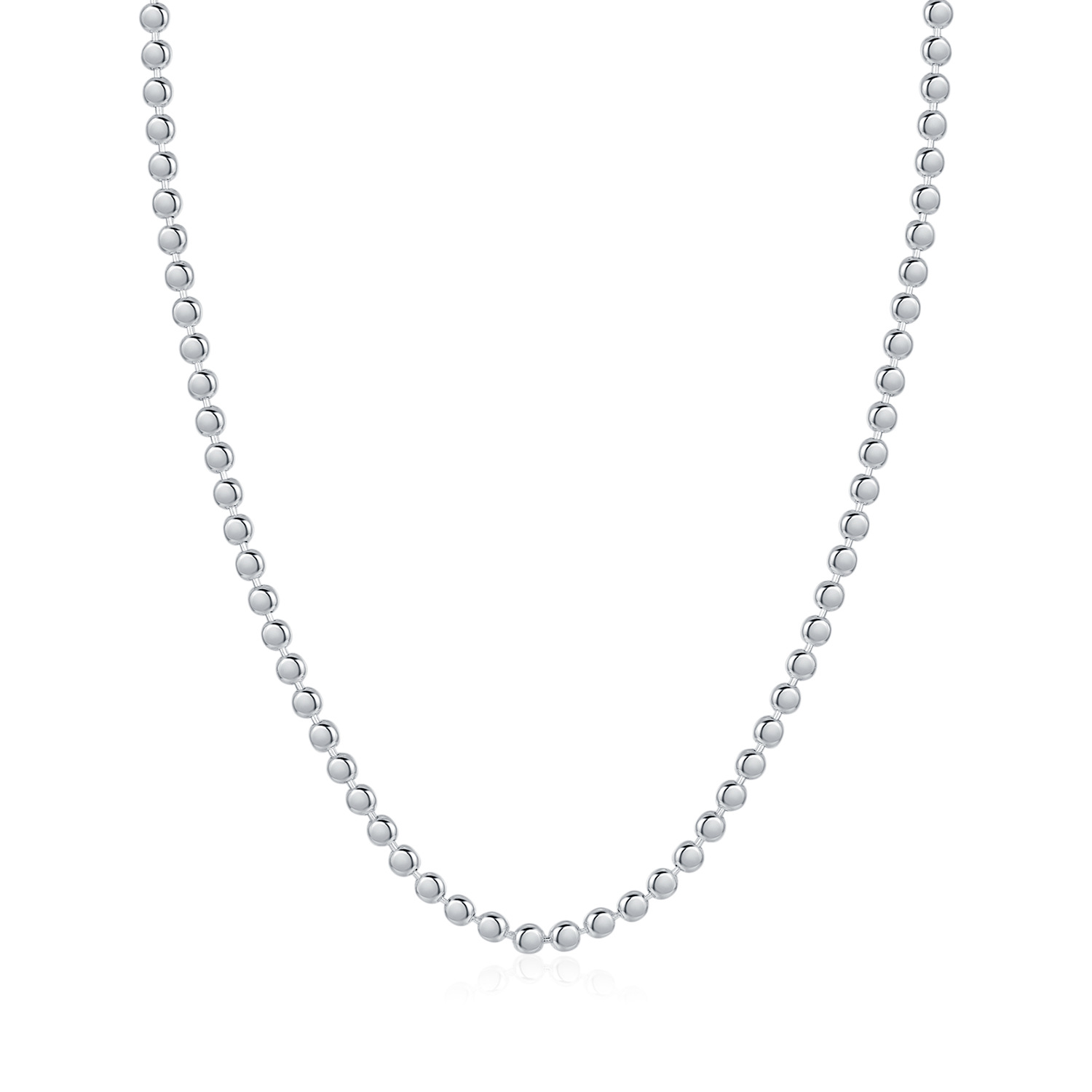 The S925 Sterling Silver Minimalist Bean Choker - Image 5