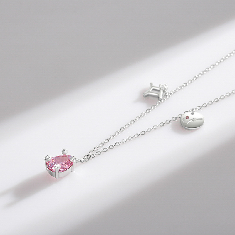 The 925 Sterling Silver Gemini Collarbone Chain - Image 4