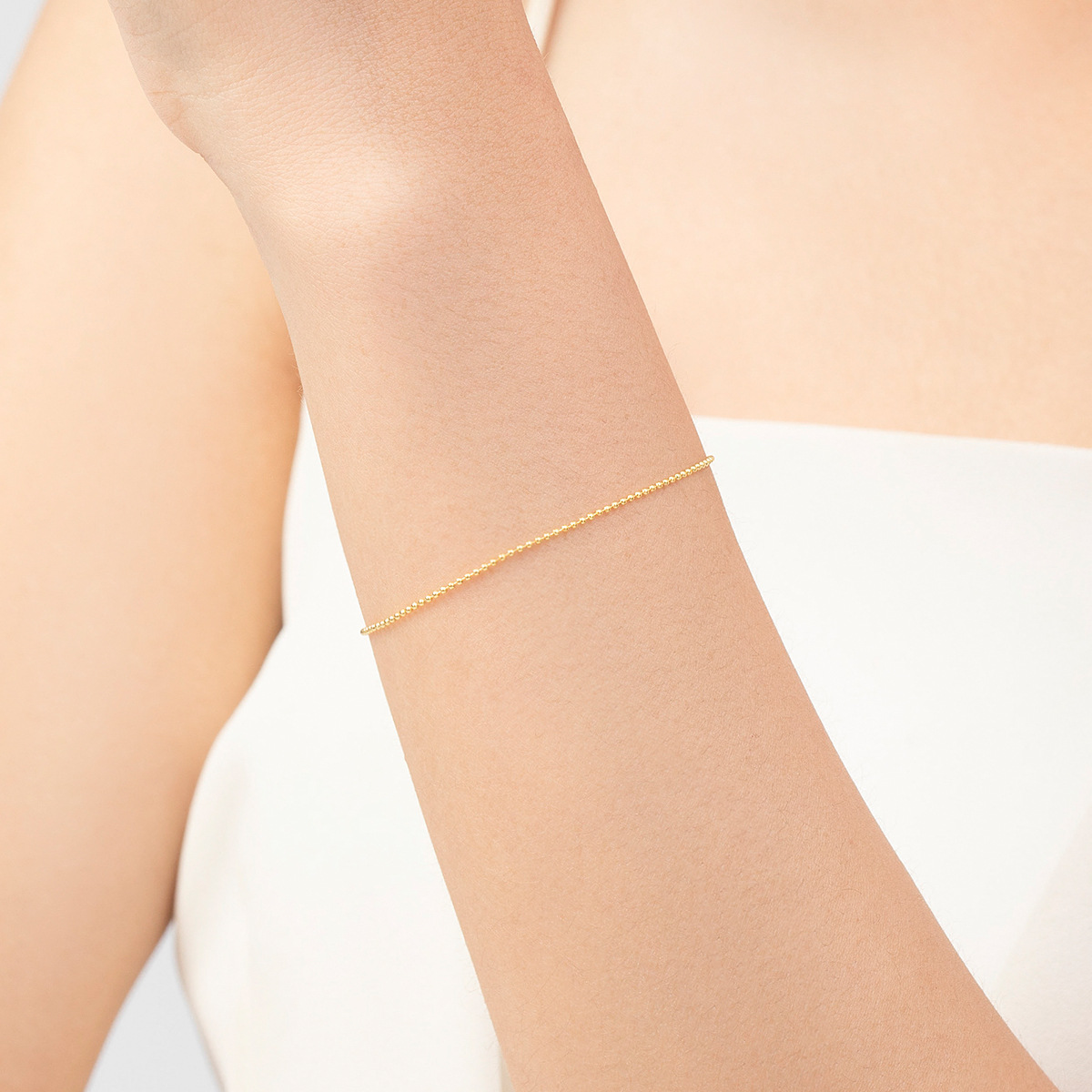 The S925 Sterling Silver Beaded Bracelet - Image 2