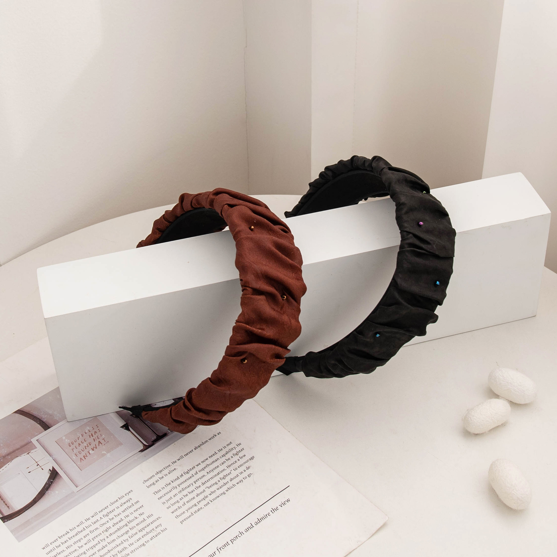 The Handmade Silk Wide Anti-Slip Hair Hoop - Image 2