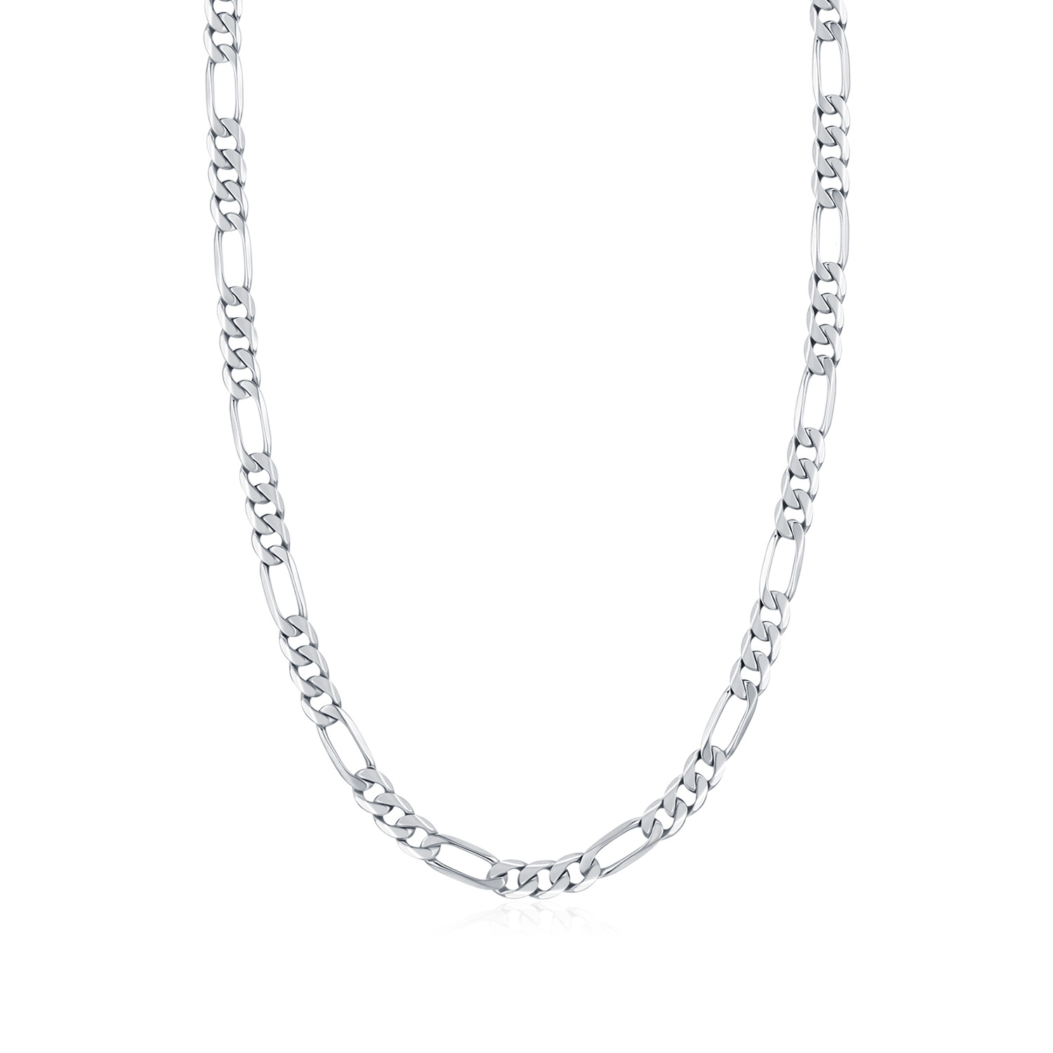 The S925 Sterling Silver Figaro Chain Necklace - Image 5