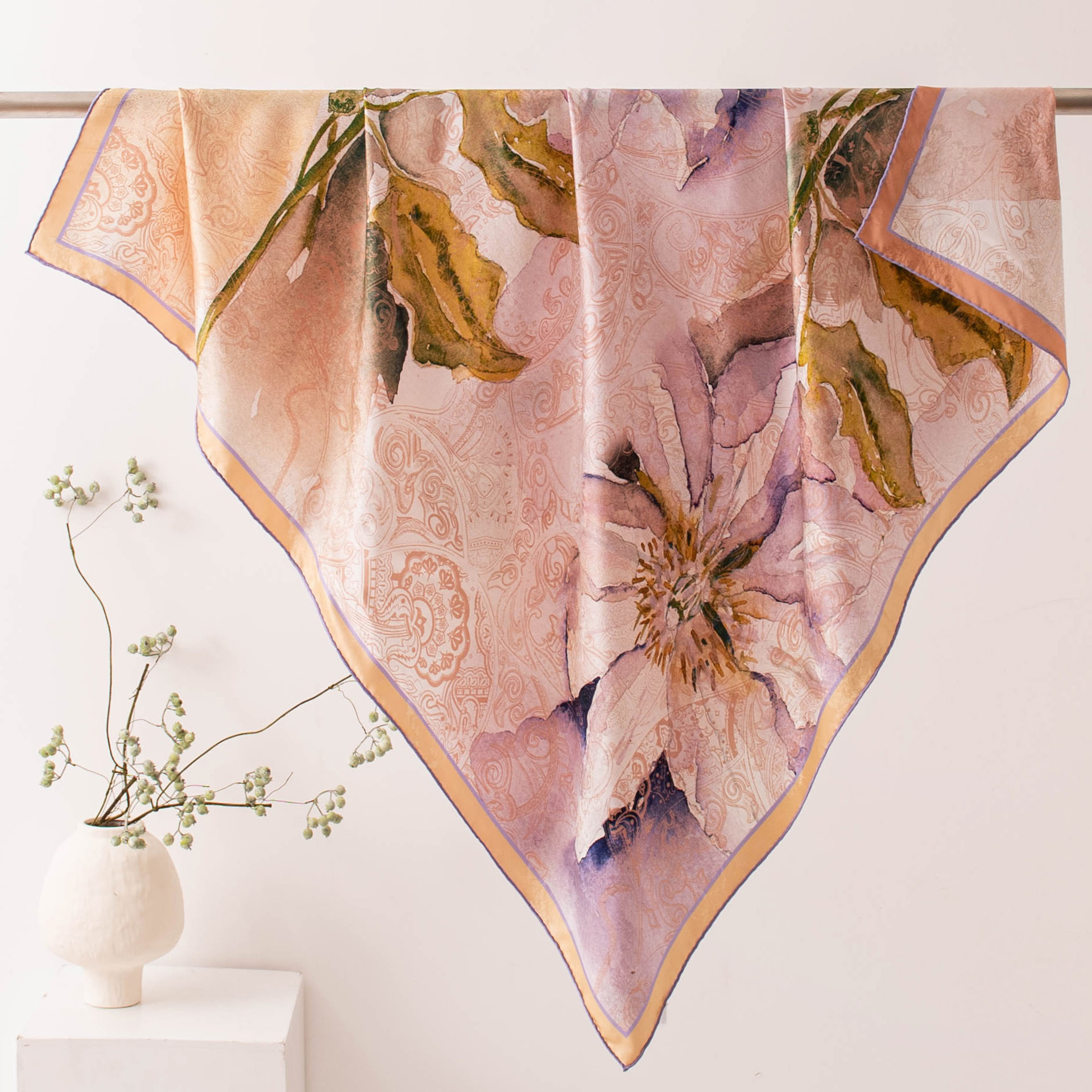The Silk Shawl with Sun Protection