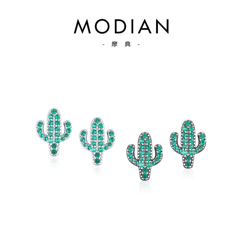 The S925 Sterling Silver Cactus Earrings - Image 5