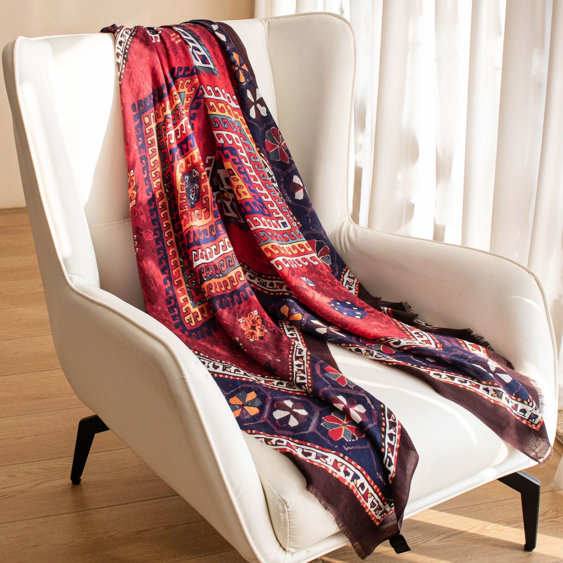 The Water-Soluble Wool Long Scarf - Image 4