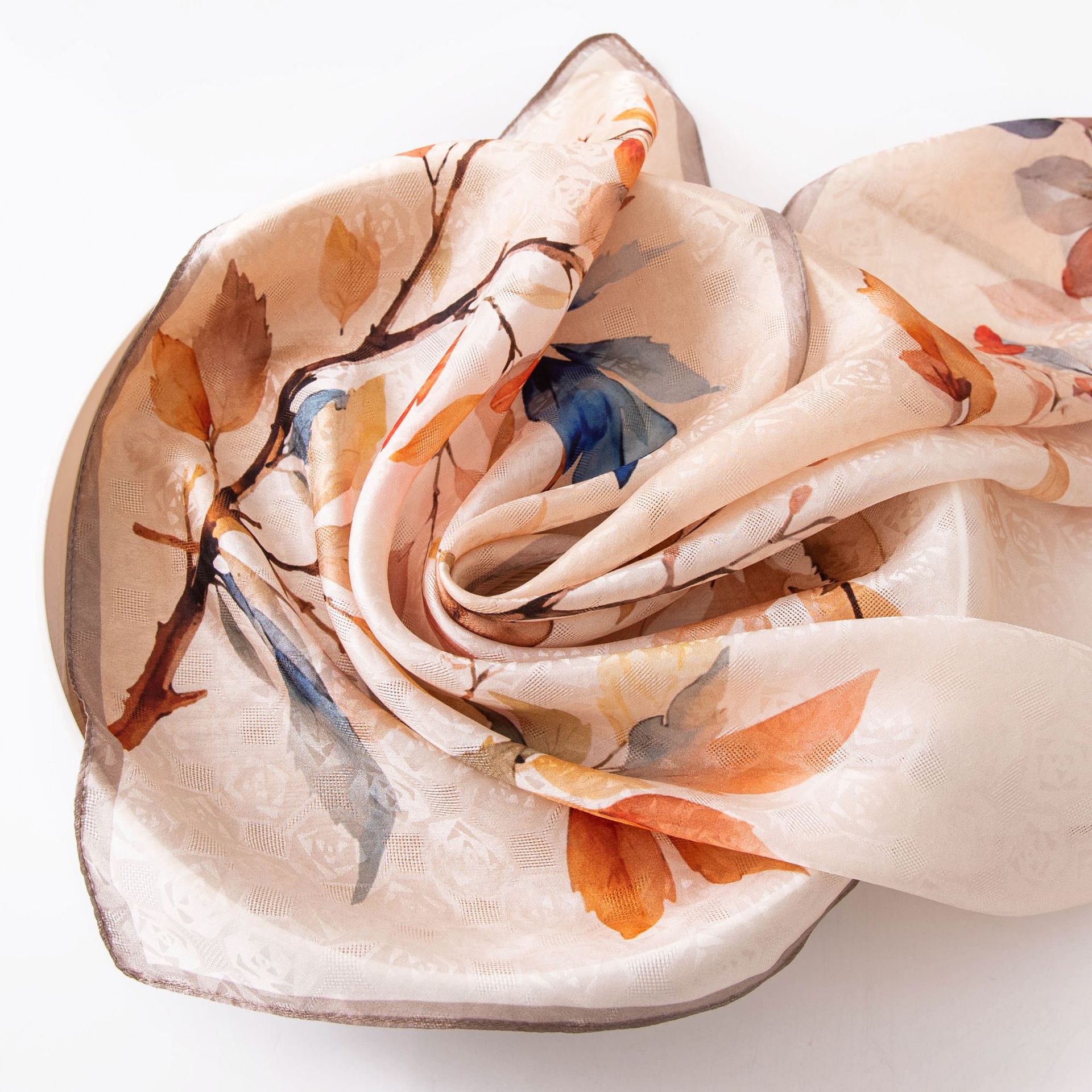 The Mulberry Silk Long Scarf with Wrap Design - Image 4