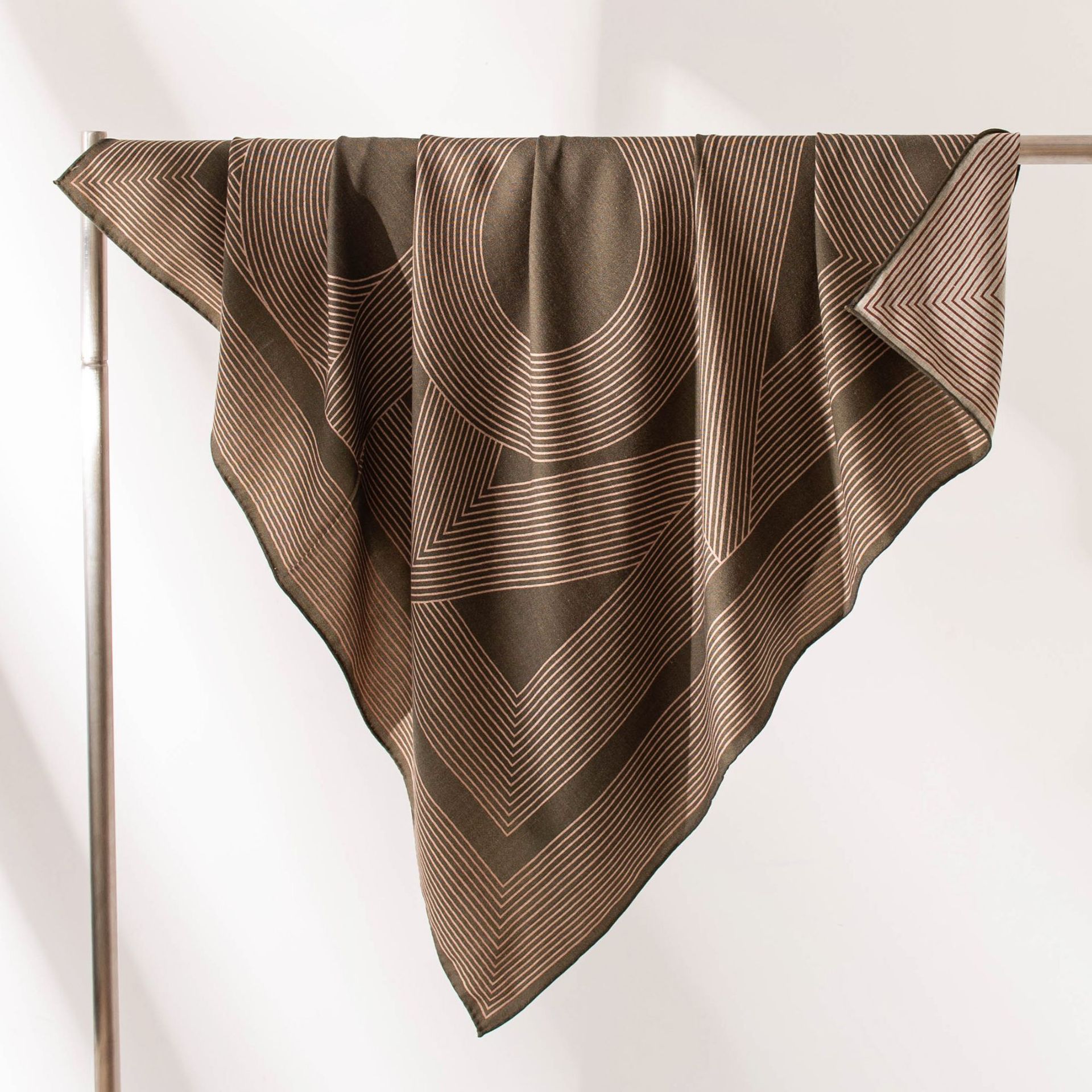 The Reversible Striped Silk Wool Scarf